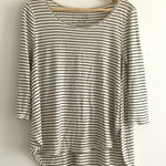 Free People  High Low‎ Knit Top Tunic 3/4 Sleeve Boat Neck Womens Size XS Photo 0