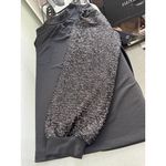 Cable & Gauge Black Mock Neck Top with Sequin Balloon Sleeves XL NWT Photo 4