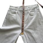NWOT MOTHER High Waisted Rider Skimp Jeans Women's Size 25 White Cotton Blend Photo 14