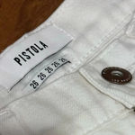 Pistola  Straight Leg Distress White Denim Jean Pants size 26 Photo 3