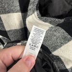 Maurice's Black White Buffalo Plaid w/Gray Puffy Vest Plus Size 3X Full Zip Photo 5
