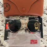 Ray-Ban  Sunglasses Round Metal Gold/black Size 50mm  Photo 0