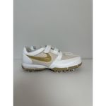 Nike ‎ 314904-171 SP Women's White/Gold Soft Spikes Golf Sneakers Shoes Size 8.5 Photo 1