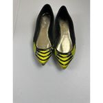 Embroidered Green & Black Snake Print Ballet Flats Size 6.5 Photo 9