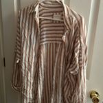 American Eagle Oversized Striped Shirt Photo 2