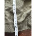 Uterque Linen Blend trench coat Asymmetrical Olive Green M Size M Photo 11