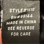 Lapis Cropped Jacket Wide Neckline 3/4 Sleeve Red Black Abstract Design Large Red Photo 7