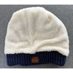 Page One | Women's Beanie Toque One Size Blue Knit Acrylic Poly Lined Ski Pom Photo 2