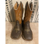 El Dorado Brown Leather Square Toe CowboBoots Western MEX 21 US Women 4 Youth 4 Size undefined Photo 3