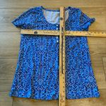 Lilly Pulitzer  Have It Both Rays Henley Short Sleeve Pajama Top Blue Size M Photo 3