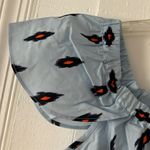 J.Crew NWT Blue Flutter Sleeve Dress Size xxs Photo 5