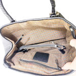 Brighton  Vintage Leather Woven Satchel Black Photo 8