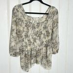 Free People  Square Neck Paisley Print Blouse 213 Photo 2