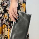 Hobo International Lauren Wallet Gray Leather Clutch Photo 1