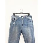 Anthropologie Pilcro The Heritage Boyfriend Jeans Size 28 Mid Rise Crop Distress Photo 4