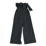 Sam Edelman Bow-Front Strapless Black Jumpsuit Size 4 Cropped Wide Leg Photo 1