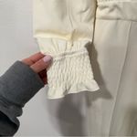 Ivy City Co Colette Cream Long Sleeve High Neck Lace Jumpsuit XXS White Photo 4