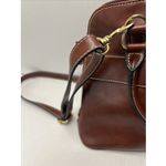 Giani Bernini  Turn-Lock Glazed Dome Satchel Saffiano Brown Photo 1