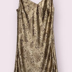 Audrey 3+1 Snake Print Satin Slip Dress Large Photo 0