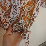 Stella Tweed  Size Medium M Blouse Paisley Sheer Light Weight Top Boho Photo 7