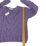 Aeropostale Women’s XS Chunky Knit Purple Pullover Sweater CrEwneck NEW Photo 6