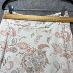 Y2K Vintage Papaya Paisley Skirt Women's M White Pink Boho A Photo 1