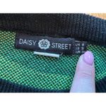 Daisy Street  Black Sunflower Crewneck Sweater Size Small Photo 5