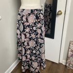 Sexy Asymmetrical Floral Paisley Print Ruffled Skirt w/ Side Zipper Pink Size L Photo 7
