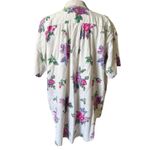 Laura Ashley Vintage  Oversized Floral Buttondown Shirt Size Large Photo 3