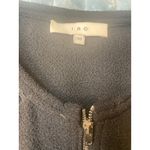 IRO  Bret Black Zipper Detail Textured Knit Sweater Top Size 38 Photo 2
