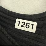 EXPRESS NWT  One Shoulder Bodycon Midi Ribbed Dress Medium Black Photo 8