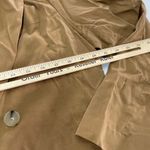 Vince Blazer Womens 12 Tan Drapey Twill Jacket Double Breasted Oversized Tencel Photo 10