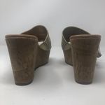 Marc Fisher Shawni Gold Fringe Wedge Sandals Size 8.5 Photo 7