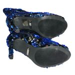 Lauren Lorraine  Gal Blue Multi Sequin Peep Toe Ankle Boot Size 5.5 NIB Photo 3