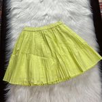 J.Crew Pale Kiwi Pleated Mini Skirt Photo 1