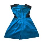 Bebe  women's size small blue with black lace v-neck romper Photo 0