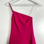 Lulus  All About The Glitz One-shoulder Dress in Hot Pink Size X-Small Photo 4