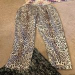 ATM pull on animal print silk pants M Brown Size M Photo 1