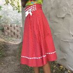 Polka Dot Skirt Red Photo 3
