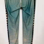 Teeki  Teal Blue Moon Phases Hot Pants Leggings Photo 7