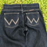 Wrangler Q Baby Jeans Bootcut Dark Blue Stretch Denim Women's 3/4 x 34 Photo 9