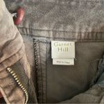 Garnet Hill  Gray Casual Wide Leg Pants Size 14 silver velvet corduroy cozy Photo 1