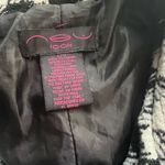 New Look WOOL BLEND Black and White Houndstooth Belted Pea Coat. Size L/G Size L Photo 7