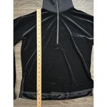 Spanx  Velvet Half Zip Pullover Top Size XS Black Lounge Sweatshirt Photo 2