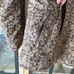 90s Vintage Sims Paisley print ski jacket puffer hooded pockets insulated snow Tan Size M Photo 3