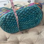 Colorful Woven Tote Bag‎ Blue Photo 7