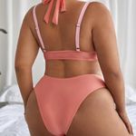 SheIn  Pink Halter Bikini Set Photo 2