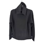 Ideology  Women's Black Ribbed Funnel Neck Long‎ Sleeve Pullover Top Photo 1