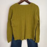 IZOD  Lime Green Cable Knit Crew Neck Sweater Size XL Photo 2