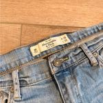 Abercrombie & Fitch Y2K Cutoff Low Rise Frayed Denim Shorts Photo 1